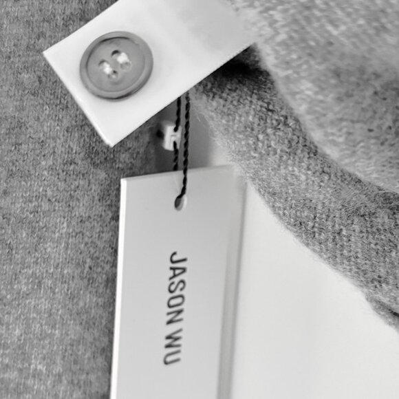 Jason Wu Women's 100% Cashmere Cardigan Sweater Top w Pockets Gray Size S NEW - Picture 10 of 11